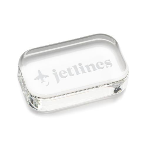 Starfire Crystal Rectangle Paperweight Personalized Gifts - Starfire Crystal Rectangle Paperweight