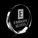 Certainly! Here's a product title:

Elegant Crystal Standing Disk Award