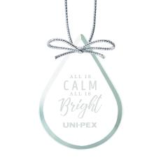 Teardrop Jade Ornament - Customizable Elegance - Ornaments