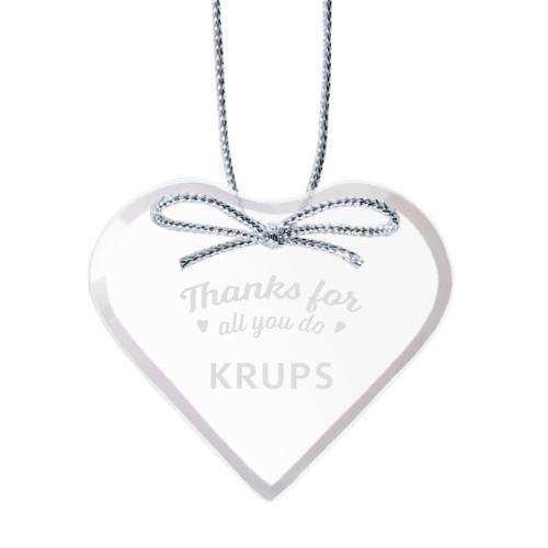 Personalized Gifts - Ornaments - Starfire Crystal Heart Ornament