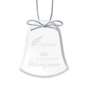 Starfire Bell Glass Ornament with Silver Ribbon