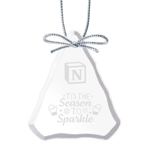 Personalized Gifts - Ornaments - Starfire Glass Ornament with Silver Ribbon