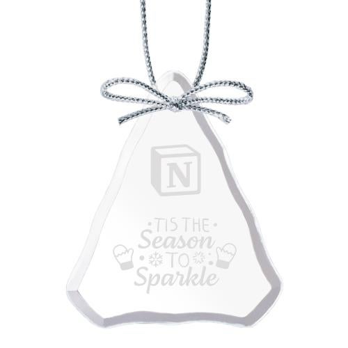Personalized Gifts - Ornaments - Starfire Glass Ornament with Silver Ribbon