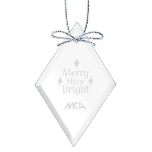 Personalized Gifts - Ornaments - Diamond Starfire Ornament with Silver Ribbon