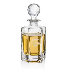Governor Crystal Decanter with Etched Design - Barware Gifts