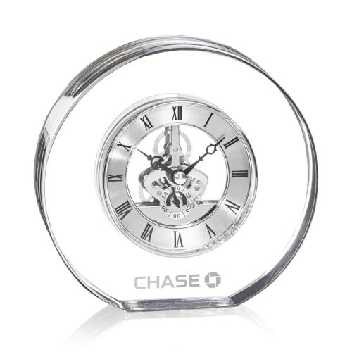 Crystal Clocks - Elegant Crystal Skeleton Clock Award