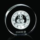 Elegant Crystal Skeleton Clock Award