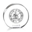 Elegant Crystal Skeleton Clock Award