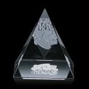Optical Crystal Pyramid Award - Customizable