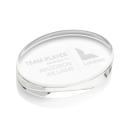 Logan Oval Crystal Paperweight - Elegant Design