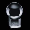 Crystal Globe Award on Cubed Base
