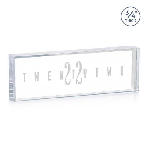 Personalized Gifts - Starfire Crystal Nameplate with Deep Etch