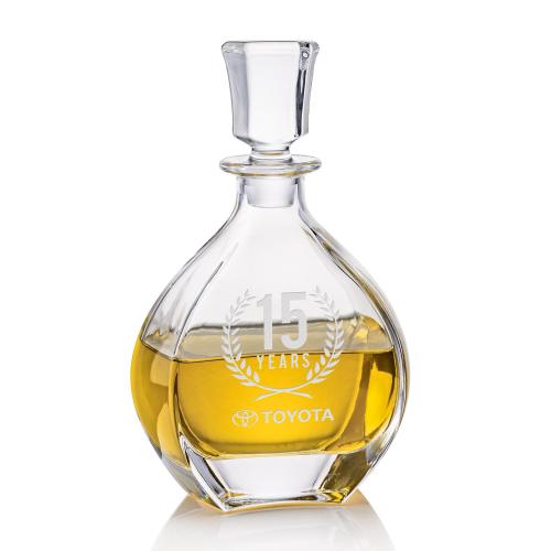 Oakville Crystal Decanter with Modern Design Barware Gifts - Decanters - Oakville Crystal Decanter with Modern Design