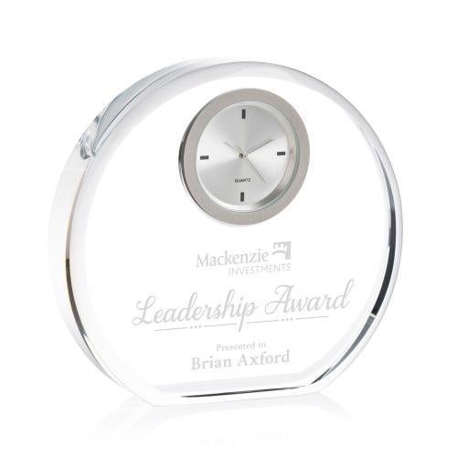Crystal Elegance: Modern Desk Clock Crystal Clocks - Crystal Elegance: Modern Desk Clock