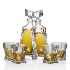 Bonham Twin Crystal Decanter Set - Barware Gifts