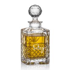 Pelham Crystal Decanter with Intricate Detail - Barware Gifts