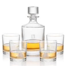 Whitlock Crystal Decanter & Glass Set - Barware Gifts