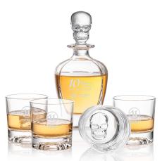 Certainly! Here's a suggested product title:  Delrina Skull Crystal Decanter Gift Set - Barware Gifts