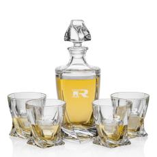 Elegant Crystal Decanter Set with Glasses - Barware Gifts
