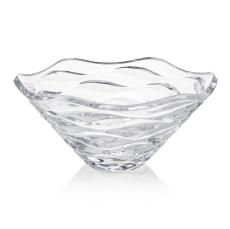 Wave-Top Intricate Cut Crystal Bowl 11.5 - Championship Trophies