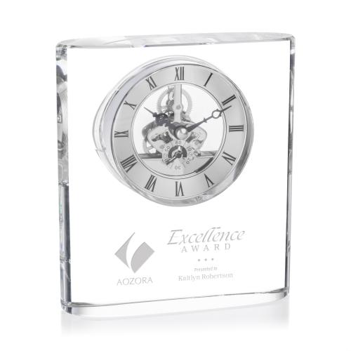 Crystal Clocks - Optical Crystal Skeleton Movement Clock