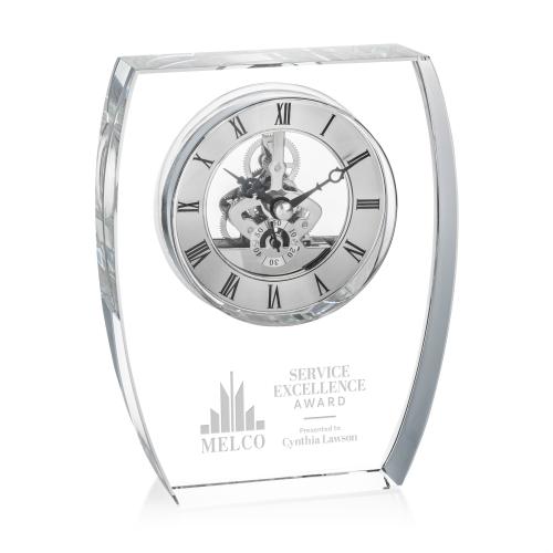 Optical Crystal Skeleton Desk Clock Crystal Clocks - Optical Crystal Skeleton Desk Clock