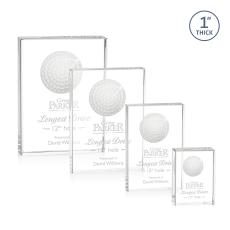 Crystal Golf Globe Award - Elegant Recognition - Golf Awards and Trophies