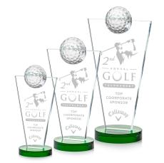 Optical Crystal Golf Globe Award - Golf Awards and Trophies