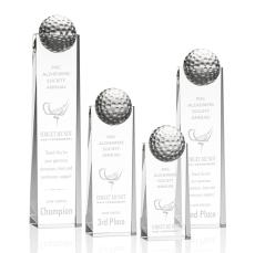 Elegant Crystal Golf Champion Award - Golf Awards and Trophies