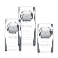 Drake Crystal Globe Award - Elegant Global Tribute - Corporate Awards