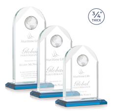 Starfire Globe Arch Crystal Award - Corporate Awards