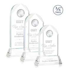 Starfire Globe Award with Arch Crystal Base - Corporate Awards