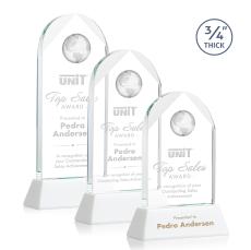 Optical Crystal Globe Arch Award - Corporate Awards