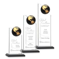 Arden Crystal Globe Award - Black/Gold - Corporate Awards