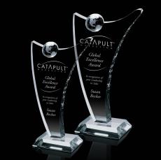 Crystal Globe Elegance Award - Customizable - Corporate Awards