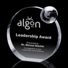 Elegant Crystal Globe Achievement Award - Corporate Awards