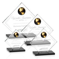 Ferrand Globe Black/Gold Diamond Award - Corporate Awards