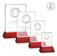 Red Base Crystal Ambassador Globe Award - Corporate Awards