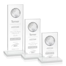 Brannigan Globe Crystal Award - Sleek & Elegant - Corporate Awards