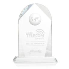 Roslin Crystal Globe Award - Custom Etching - Corporate Awards