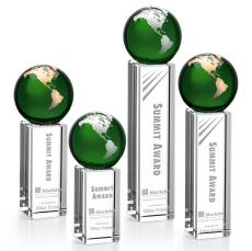 Green Globe Crystal Award - Elegant Design - Globe Awards