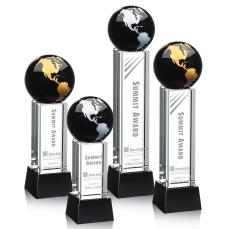 Luz Globe Black/Gold Crystal Award - Globe Awards