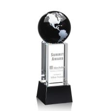 Luz Globe Crystal Award - Black/Silver Elegance - Globe Awards