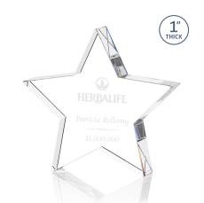 Standing Star Crystal Award - Personalized Gifts