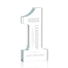 Optical Crystal #1 Paperweight Award - Personalized Gifts