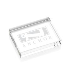 Optical Crystal Etched Paperweight Gift - Personalized Gifts