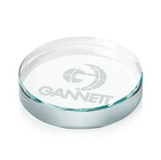 Jade Glass Barrie Paperweight - Customizable Gift - Personalized Gifts