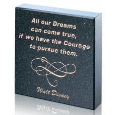 Granite Etched Square Paperweight - Customizable - Personalized Gifts