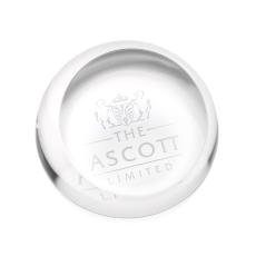 Optical Crystal Slanted Desk Paperweight - Personalized Gifts