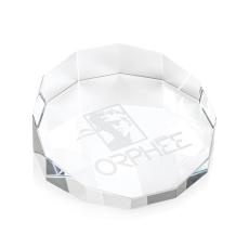 Optical Crystal Cloverdale Desk Paperweight - Personalized Gifts